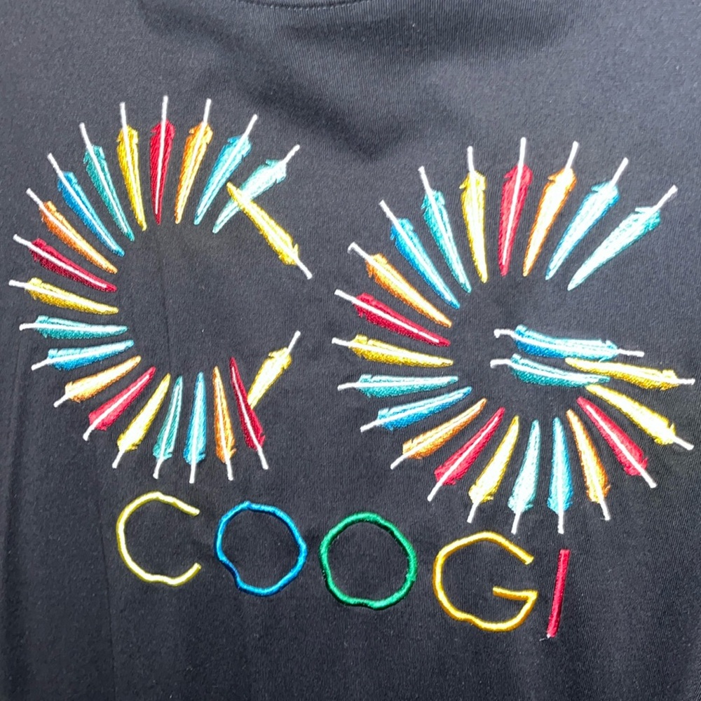 Coogi Collection 3XL 
XXXL Black Tops
Colorful Embroidery
3 Short Sleeves